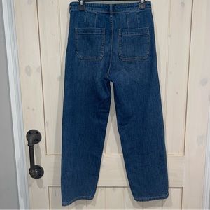 Pilcro The Column Straight Leg Jeans Women Size 26 High Waist Stretch Denim